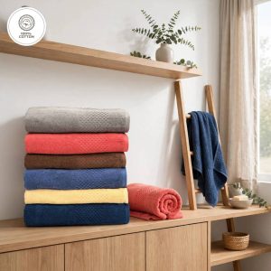 Duke Rosa medium towel.  Size: 50cm x 90cm
