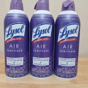 Lysol Air Sanitizer Spray for Air Sanitization and Bacterial Odor Elimination, Air Freshener Alternative, Light Breeze Scent, 10 oz.