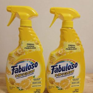 Fabuloso 3-in-1 Clean Spray, Multi-Purpose Cleaner, Refreshing Lemon Scent, 25.3 fl oz.