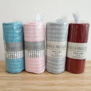 Venica Mascuse Deluxe Cotton Satin 3pcs King Sheet Set.