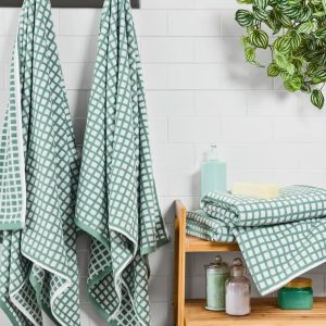 Mainstays Performance Super Soft Quick Dry Bath Towel Set, 4-Piece.