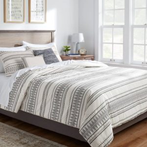 Threshold Tatiana Global Woven Stripe 5pcs Cotton Comforter Set.