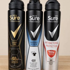 Sure Men MotionSense antiperspirant deodorant sprays
